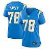 Zennovawear Zack Bailey 78 Los Angeles Chargers Women's Game Jersey - Powder Blue