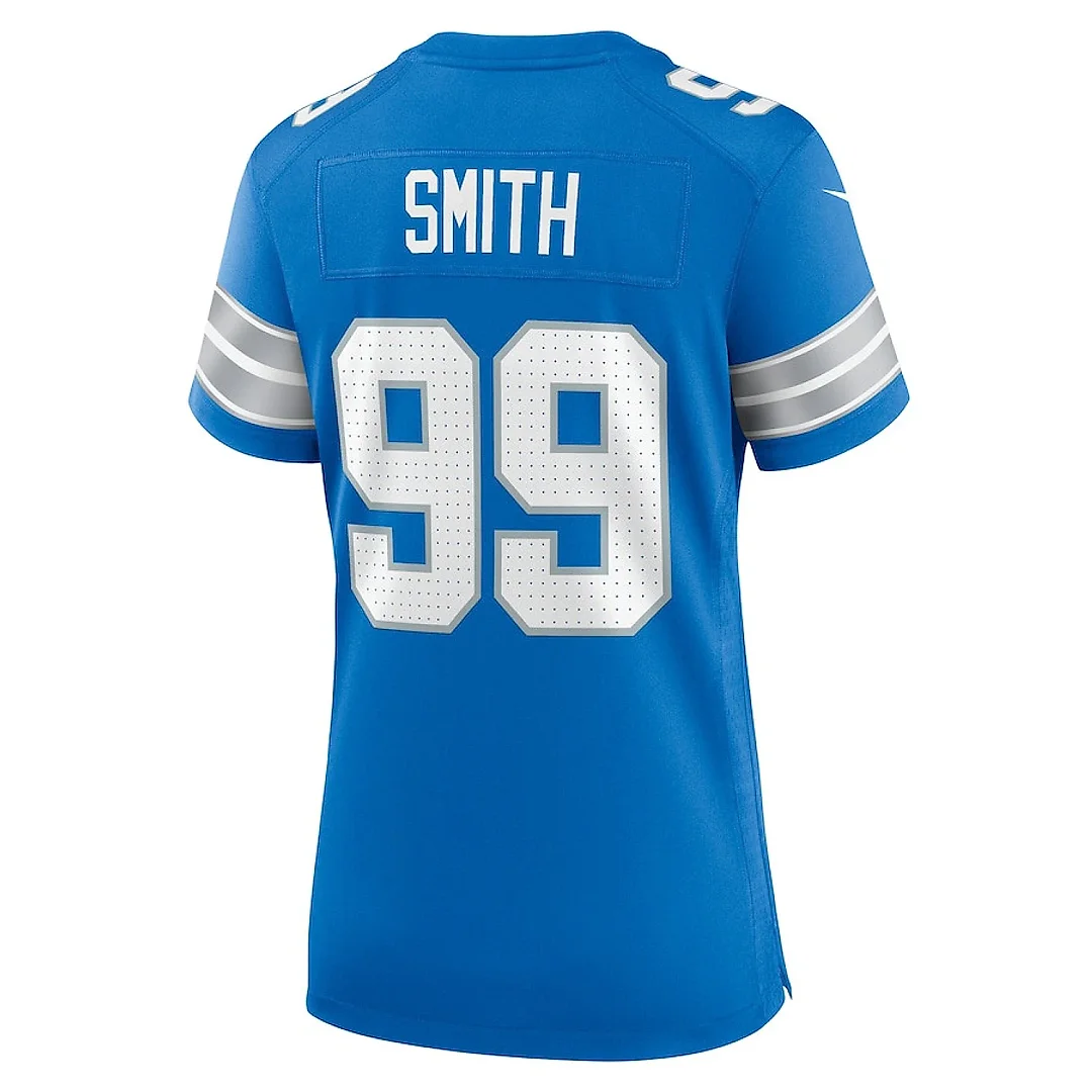 Zennovawear Za'Darius Smith 99 Detroit Lions Women's Team Game Jersey - Blue