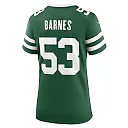Zennovawear Zaire Barnes 53 New York Jets Women's Team Game Jersey - Legacy Green