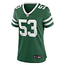 Zennovawear Zaire Barnes 53 New York Jets Women's Team Game Jersey - Legacy Green