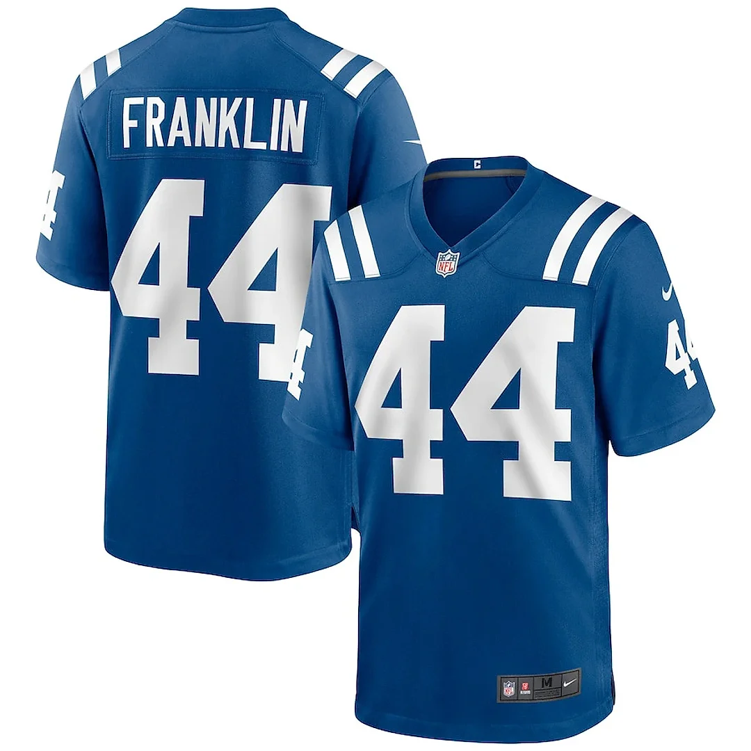 Zennovawear Zaire Franklin 44 Indianapolis Colts Men Game Jersey - Royal