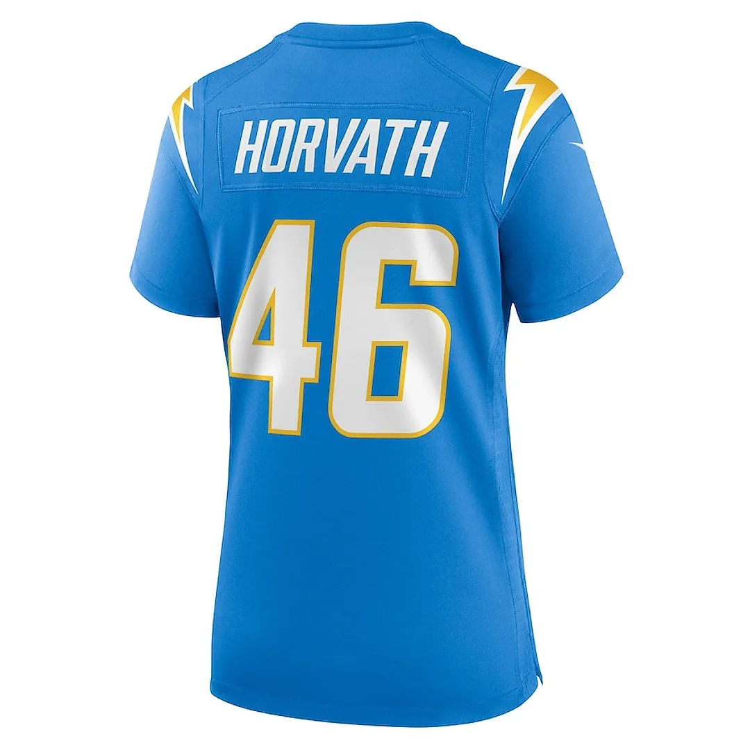 Zennovawear Zander Horvath 46 Los Angeles Chargers Women Game Jersey - Powder Blue