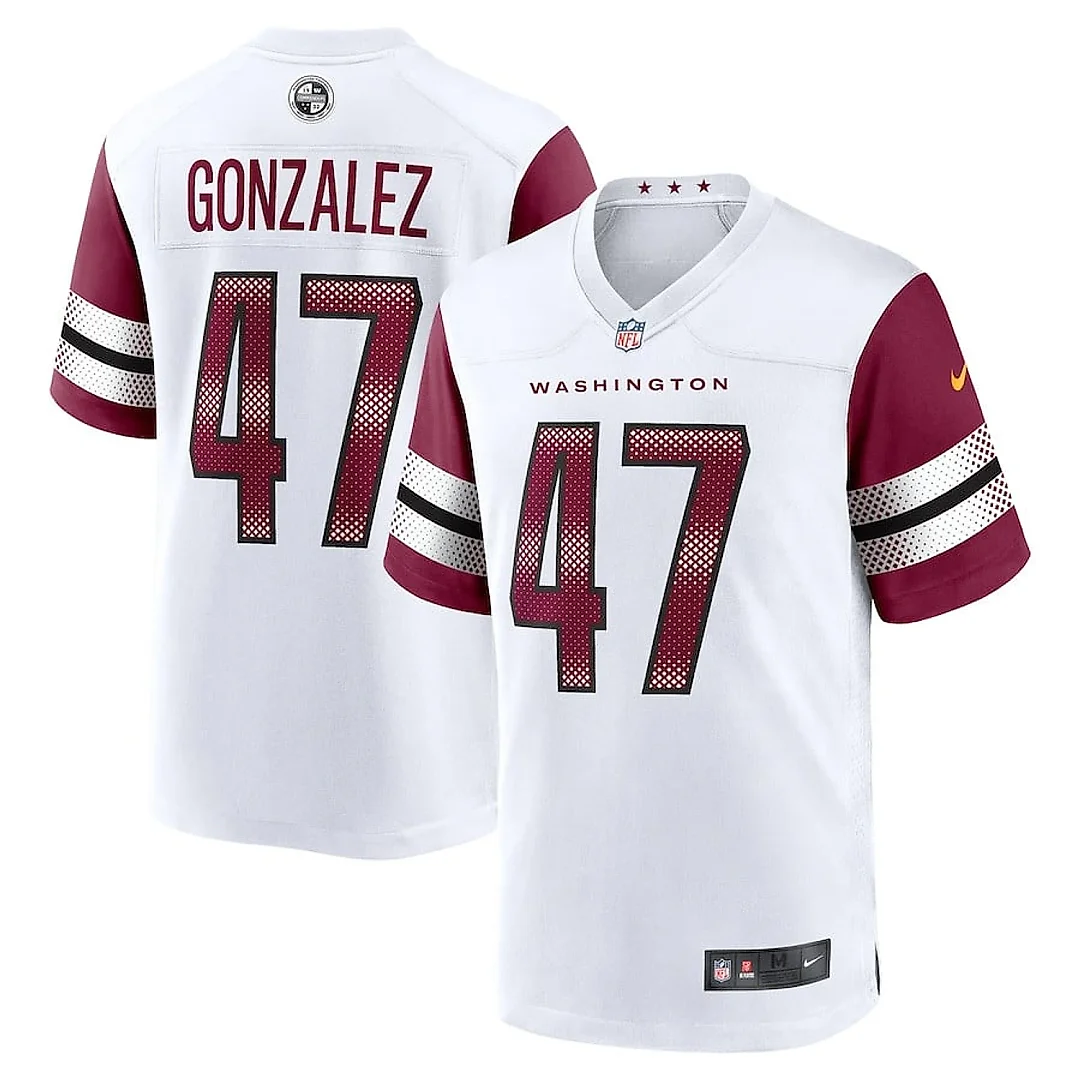 Zennovawear Zane Gonzalez 47 Washington Commanders Game Men Jersey - White